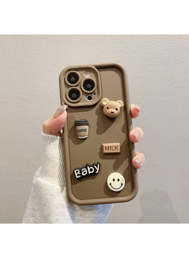 Simple Model Suitable For Opporeno10/11pro Doll Bear Vivox100 Stereo S18 Couple Phone Case
