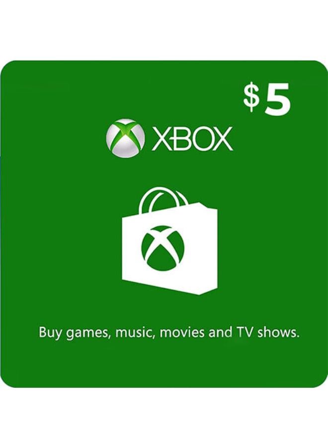 Xbox Live Gift Card -USA 5 USD