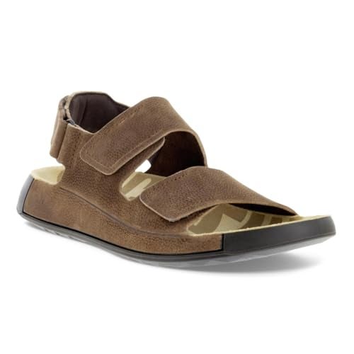 ECCO COZMO THREE BAND ANKLE COCOA BROWN NUBUCK 12125 - Image 1