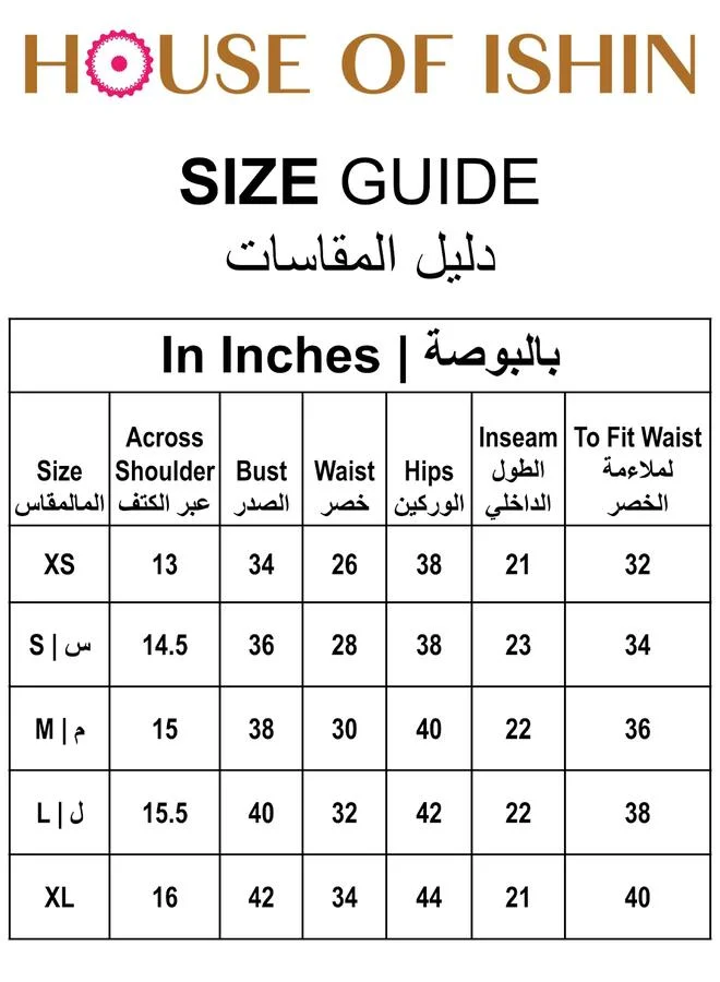 ISHIN Women's Off White 100% Cotton Self Design Knee Length A-Line Dress
