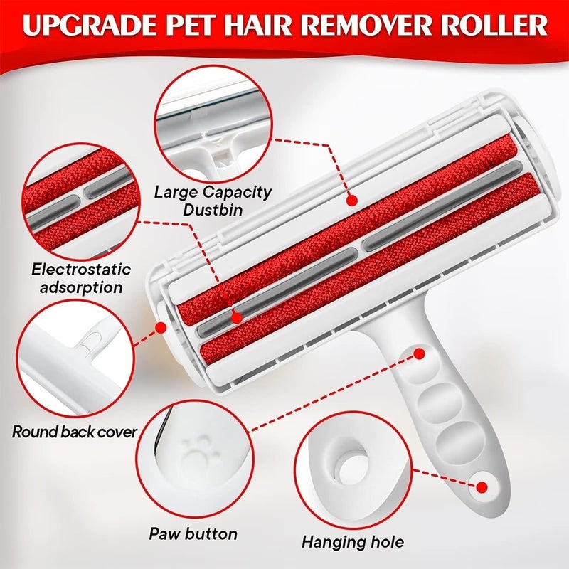 Hidak Dog Cat and Other Pets Hairs Cleaning Lint Fur Brush Rollers Reusable Dog Hair Remover Roller Easy Hair Removal Furniture Clothes Sofa Carpet Couch Bedding - Image 3