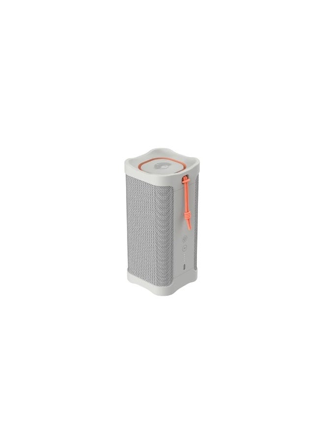 سكل كاندي مكبر صوت بلوتوث لاسلكي Terrain XL - مكبر صوت محمول مقاوم للماء بمعيار IPX7، بطارية تدوم 18 ساعة، سوار معصم من النايلون، صوت ستيريو لاسلكي حقيقي، أبيض - Image 3