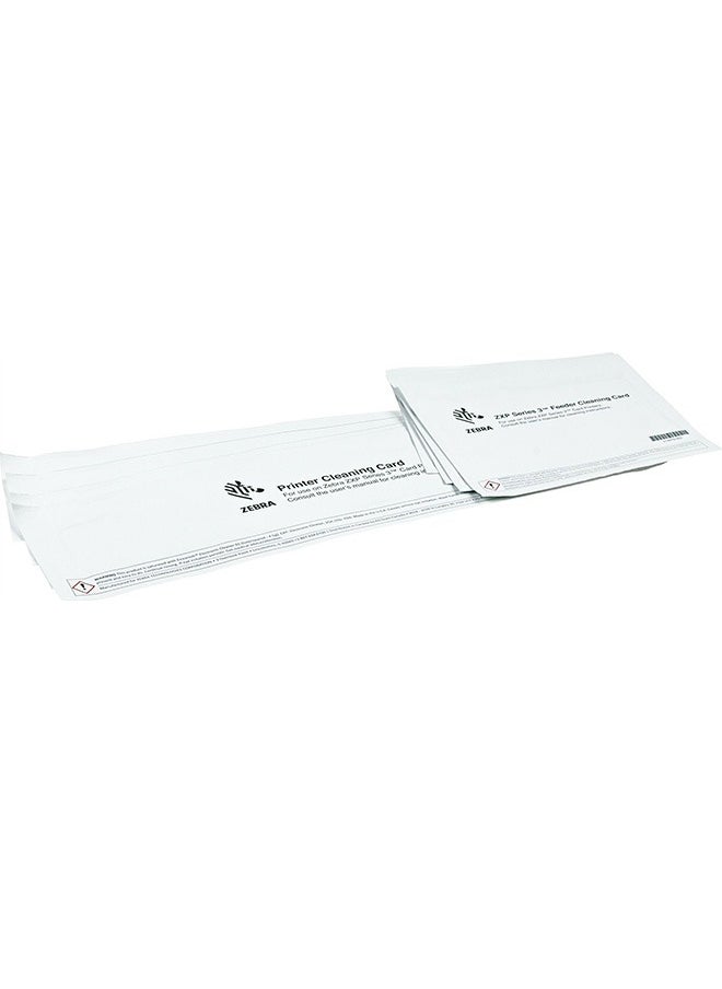 زيبرا كارت تنظيف لاصلاح طابعة بطاقات الهوية ZXP Series 1 وZXP Series 3، عبوة من 1 بطاقات T قصيرة و1 بطاقات T طويلة  - Image 1