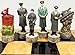 HPL WW2 US Vs Germany Chess Set W 17 14 Dark Walnut Birdseye Maple Color Gloss Storage Board World War 2 - Image 4