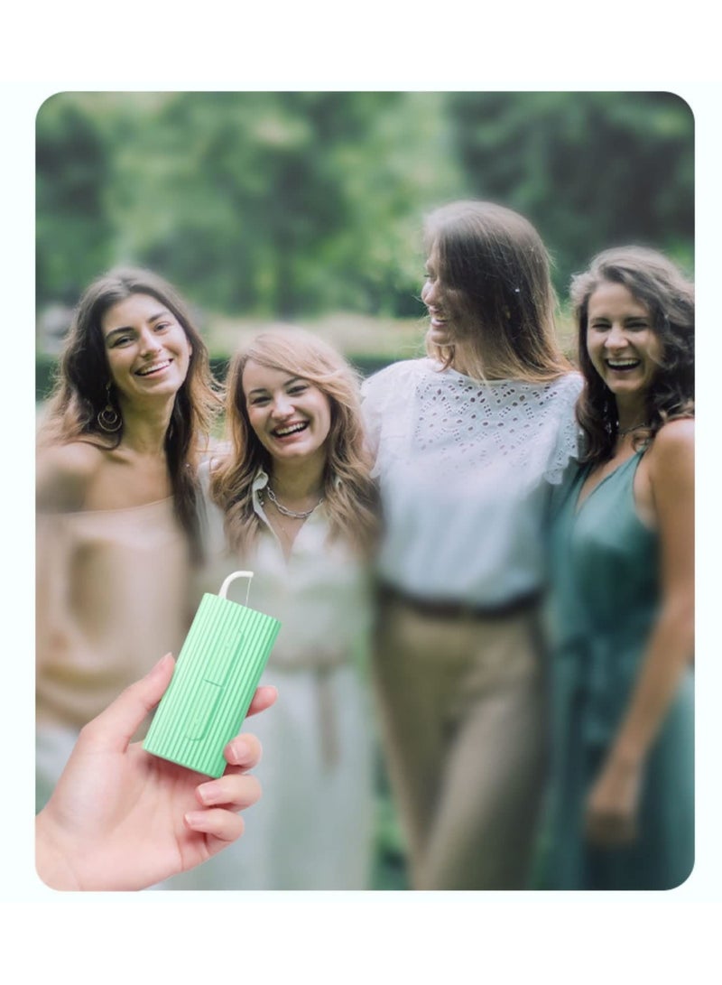 KASTWAVE 5 Pcs Dental Floss Portable Case, Storage 10 Count Adults Floss in Box. The Best Tool for Cleaning Teeth and Oral Care. Portable Travel Floss is Perfect for Dinners, Dating, Travel (Green)  - Image 3