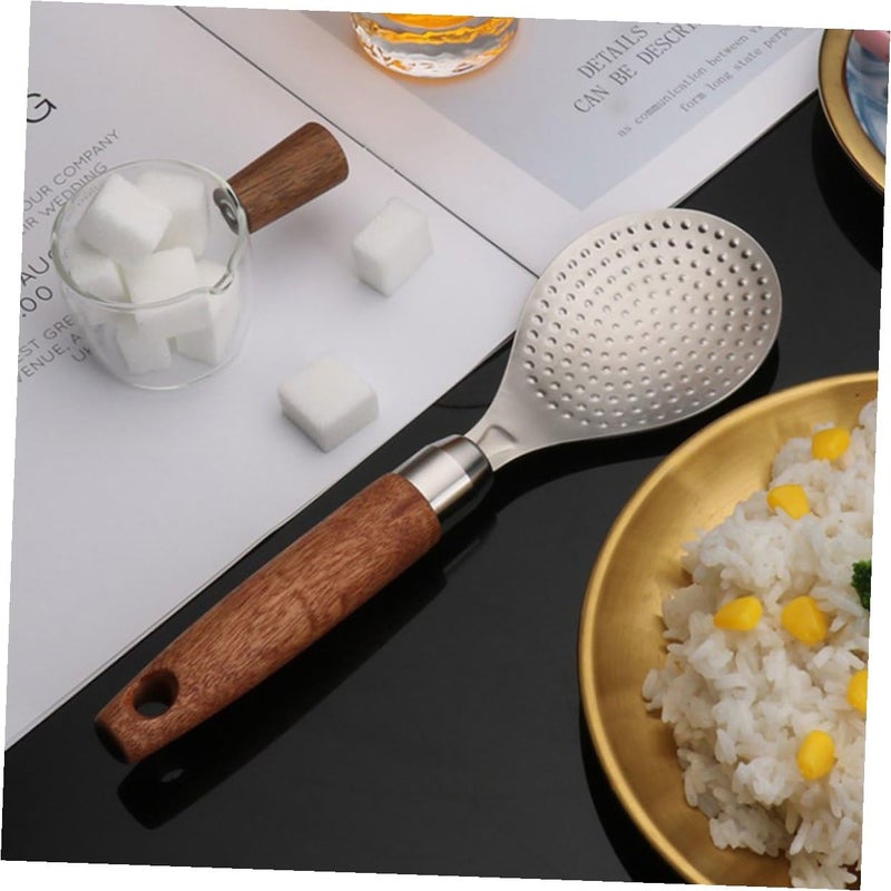 Stainless Steel Rice Paddle Non Stick Rice Spoon Kitchen Serving Spatula - Image 5
