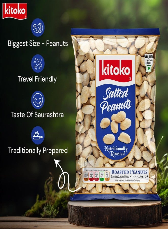 KITOKO FOODS Vacuum Packed Roasted Salted Peanuts, 400gm (Pack of 4), Healthy Khari Sing Without Skin, Rich In Fibre & Protein Groundnuts, Organic & Gluten-Free Namkeen Snacks Mungfali Singdana - Image 3
