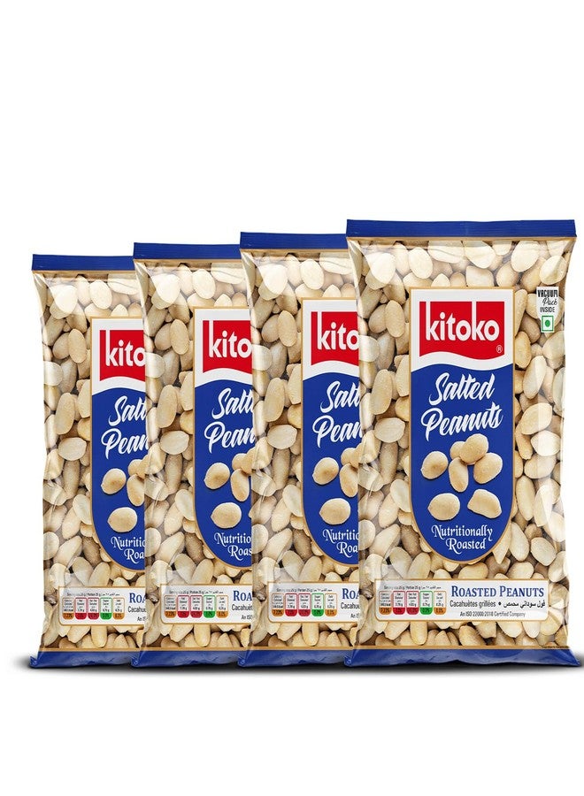 KITOKO FOODS Vacuum Packed Roasted Salted Peanuts, 400gm (Pack of 4), Healthy Khari Sing Without Skin, Rich In Fibre & Protein Groundnuts, Organic & Gluten-Free Namkeen Snacks Mungfali Singdana - Image 2