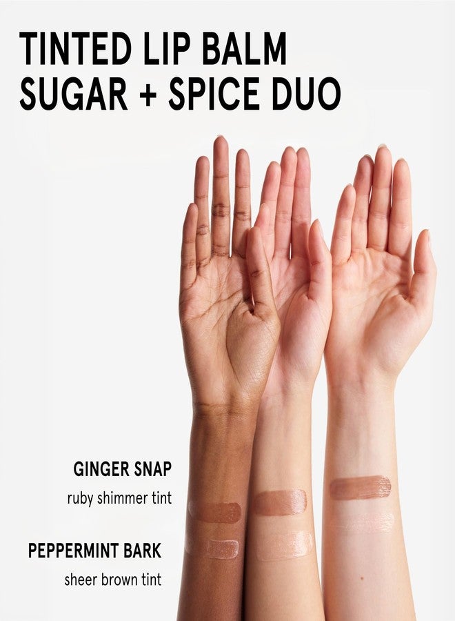 Glossier Balm Dotcom Hydrating Lip Balm Duo - Peppermint Bark & Ginger Snap - Lanolin, Beeswax & Castor Oil for Dry Lips - Nourishing Lip Care Gift Set, 2 x 15ml - Image 2