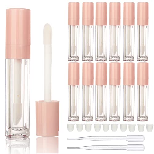 COSIDEA 14pcs empty 8ml big wand lip gloss tube concealer tube packing (pink) - Image 1