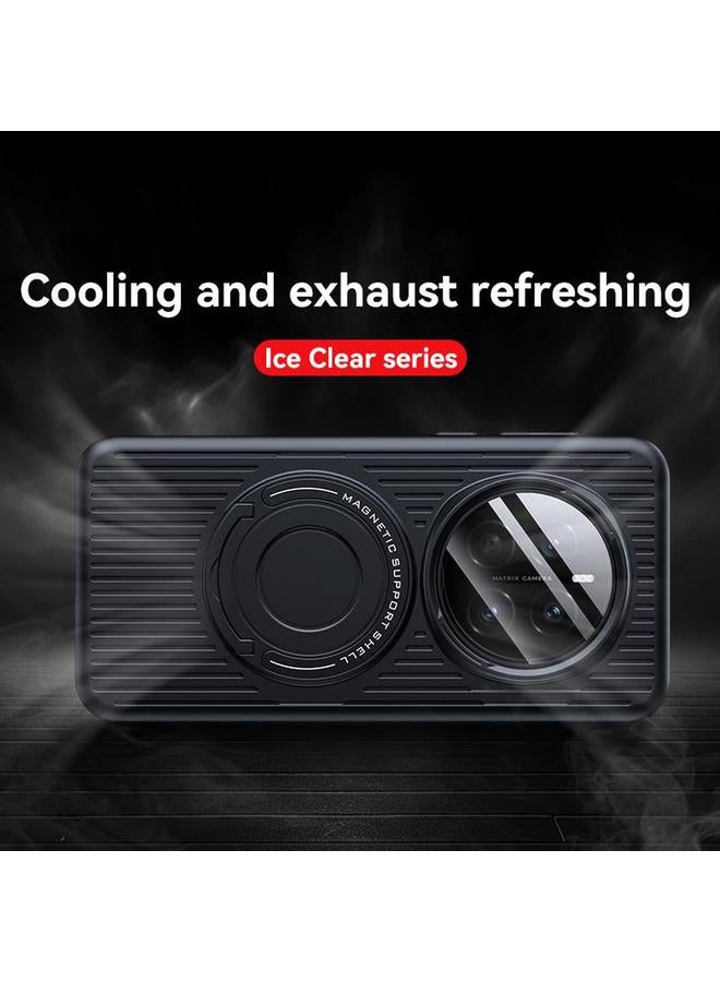 S-TOP Case For Honor Magic7 Cooling MagSafe Magnetic Ring Holder PC Phone Case - Image 2