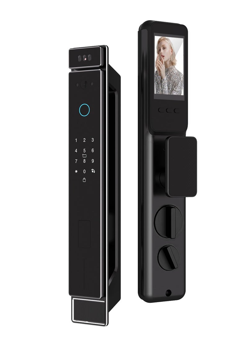 Razuvious Smart Lock With Camera, 3D Facial Recognition, Realtime Monitoring And Wifi Video Intercom Lock,App Remote Control, Smart Home Device For Apartment, Hotel, Home, Office  - Image 1
