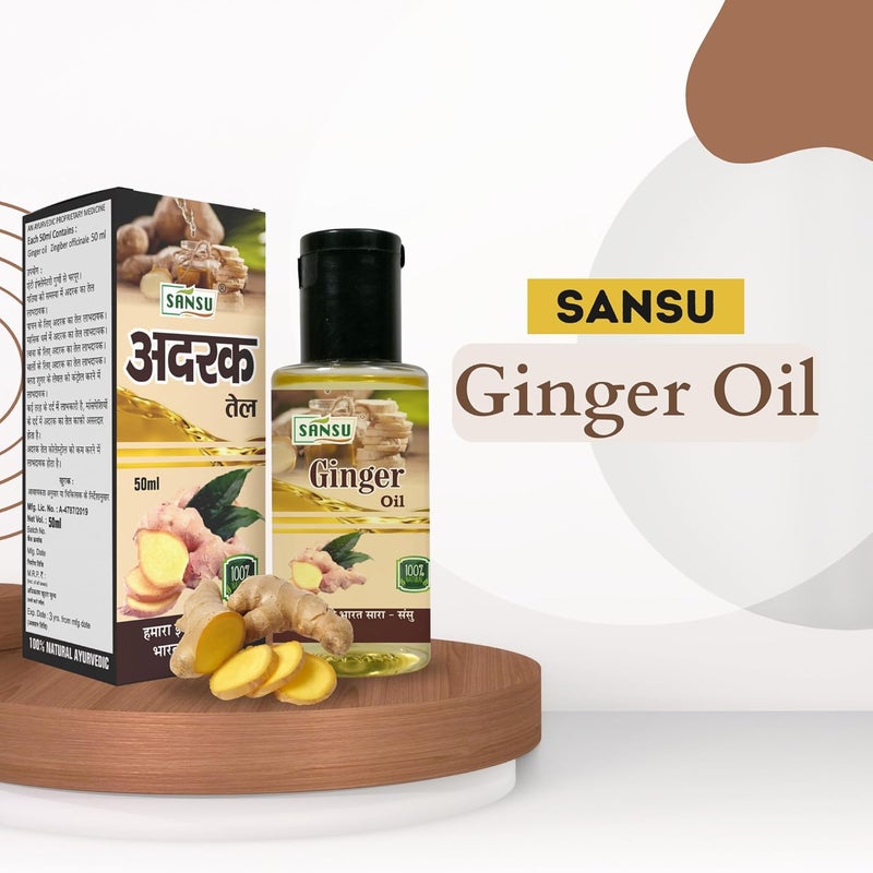 Sansu Ginger Ka Oil 50ml Pack of 3 - Image 4
