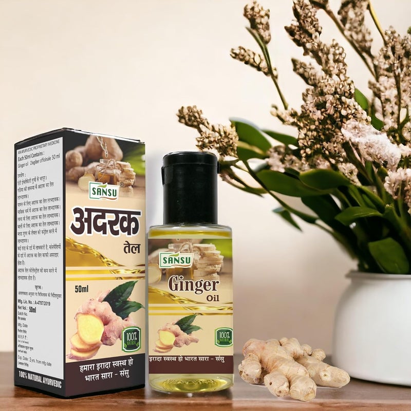 Sansu Ginger Ka Oil 50ml Pack of 3 - Image 5