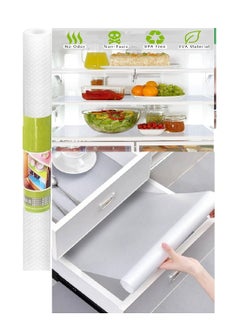 Generic Waterproof Kitchen Shelf Mat, Clear, Non-Adhesive, Easy-Tear EVA Shelf Liner for Drawers, Tables, Shelves, Refrigerator, Storage (10m x 45cm, White)  - Image 3