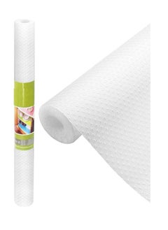 Generic Waterproof Kitchen Shelf Mat, Clear, Non-Adhesive, Easy-Tear EVA Shelf Liner for Drawers, Tables, Shelves, Refrigerator, Storage (10m x 45cm, White)  - Image 4