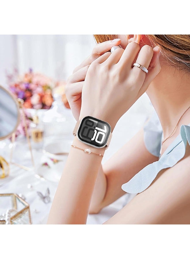 Apple Watch Series 10 46mm Hard Case with Tempered Glass Screen Protector, Unique Design Hard PC Waterproof Case Cover, Bumper Full Coverage Accessories for iWatch 10 46mm, Silver - Image 5