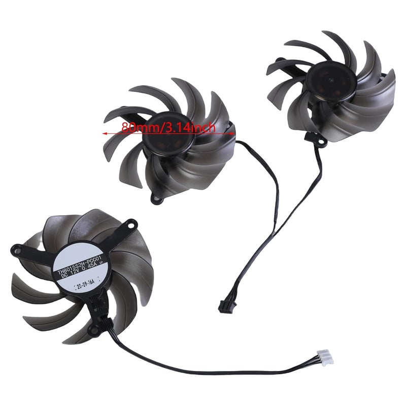 TH8015S2H-PCC01 12V 0.45A 4Pin Cooler Fan RTX3060Ti 3070 3070Ti 3080 Graphics Card Fan 80mm Replacement - Image 4