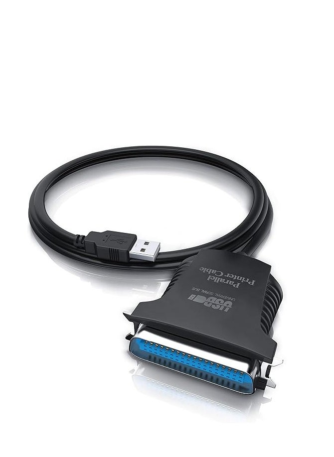 Generic - CSL USB to Parallel Adapter LPT 36-Pin Printer Cable Adapter Cable Plug and Play 0.80 m - Image 1