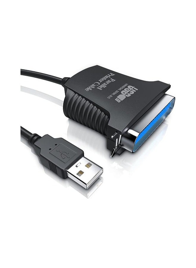 Generic - CSL USB to Parallel Adapter LPT 36-Pin Printer Cable Adapter Cable Plug and Play 0.80 m - Image 1