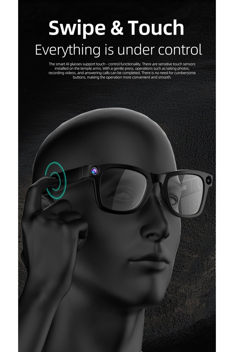 ‌زيكسينغ ‌نظارات ZXING G300 الذكية - تحكم صوتي متعدد اللغات - مساعدة بصرية عالية الوضوح - تكنولوجيا قابلة للارتداء فاخرة للمدراء التنفيذيين - Image 5