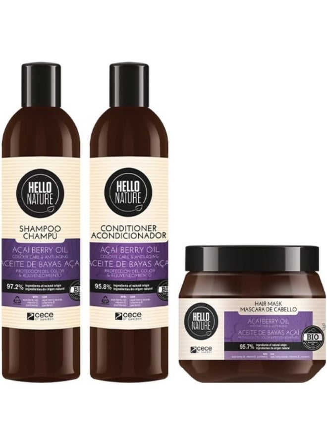 HELLO NATURE Acai Berry Oil Hair Conditioner - Image 3