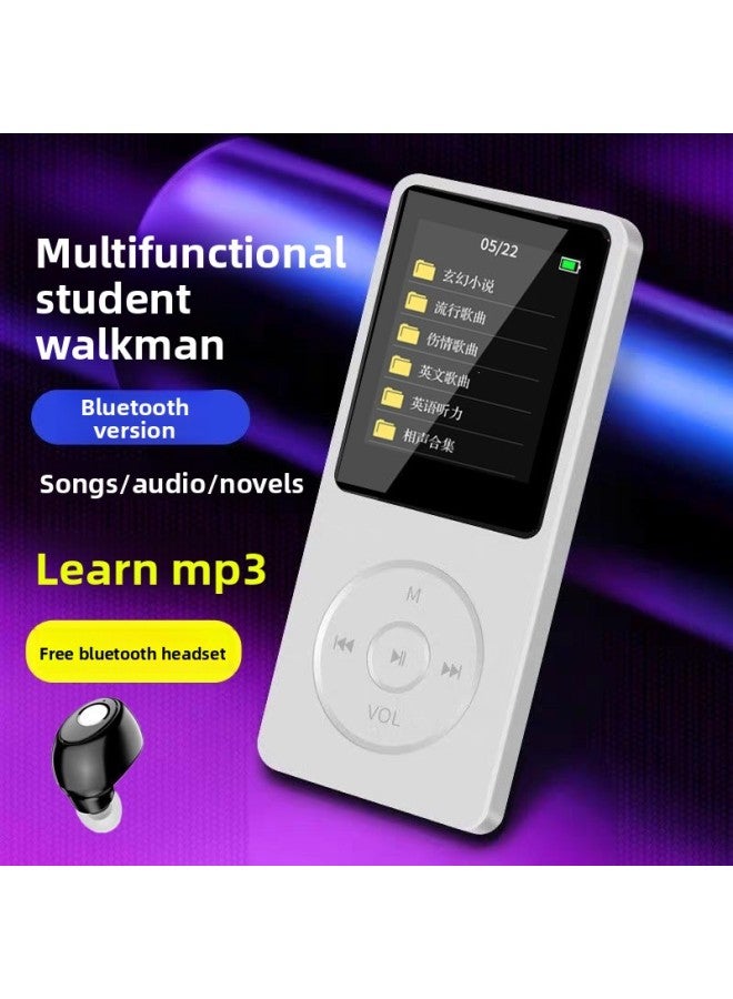 MP3 Player - Bluetooth MP3 Player for Students - Black with bluetooth, Other/other-256g memory card + wired hea - Portable Music Player, English Learning Dictionary, Walkman, Wireless Study, Mp4 Support, Exam Listening - Image 3