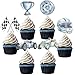 HaPiBiDesign 36 Pcs Race Car Cupcake Toppers Perfect for Race Car Birthday Cupcake Toppers Baby Shower and Cake Decor - Image 2