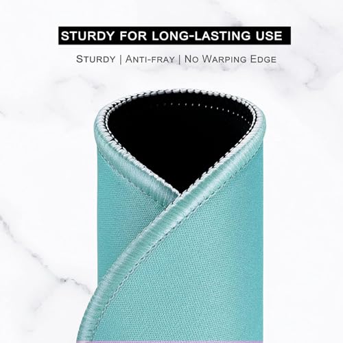 Hsurbtra Mouse Pad, Premium-Textured Small Round Mousepad 8.7 x 8.7 Inch Green, Stitched Edge Anti-Slip Waterproof Rubber Pretty Cute Computer Mat for Office Home Gaming Laptop Men Women Kids - Image 4