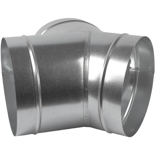 Vent Systems 8'' Inch - Y Shape Duct Connector - 3 Way Hose Adapter - Splitter For Hose - Y-shape Round Pipe Connector - Extractor Fan - Duct Hose Dryer Vent Y Connector - 8 Inch 3 Way Fitting - Image 2