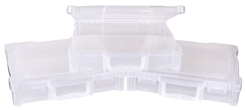 ArtBin 6913ZZ 12" x 12" Portable Art & Craft Organizer with Handle 3-Pack, [3] Plastic Storage Cases, Clear - Image 2