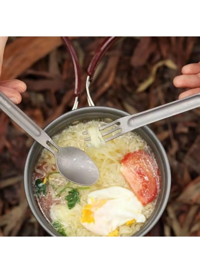 نكستول مجموعة أدوات المائدة المصنوعة من التيتانيوم - Image 4