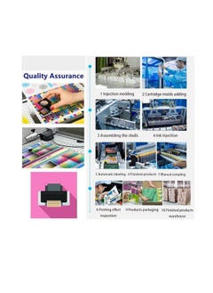 Terabyte Ink GI-490 Compatible with CANON Printer for PIXMA G3400, G2400, G1400, G4400, G4410, G3410, G2410, G1410, G3411, G2411, G1411, G4411(4-Pack Black Cyan Magenta Yellow)  - Image 2
