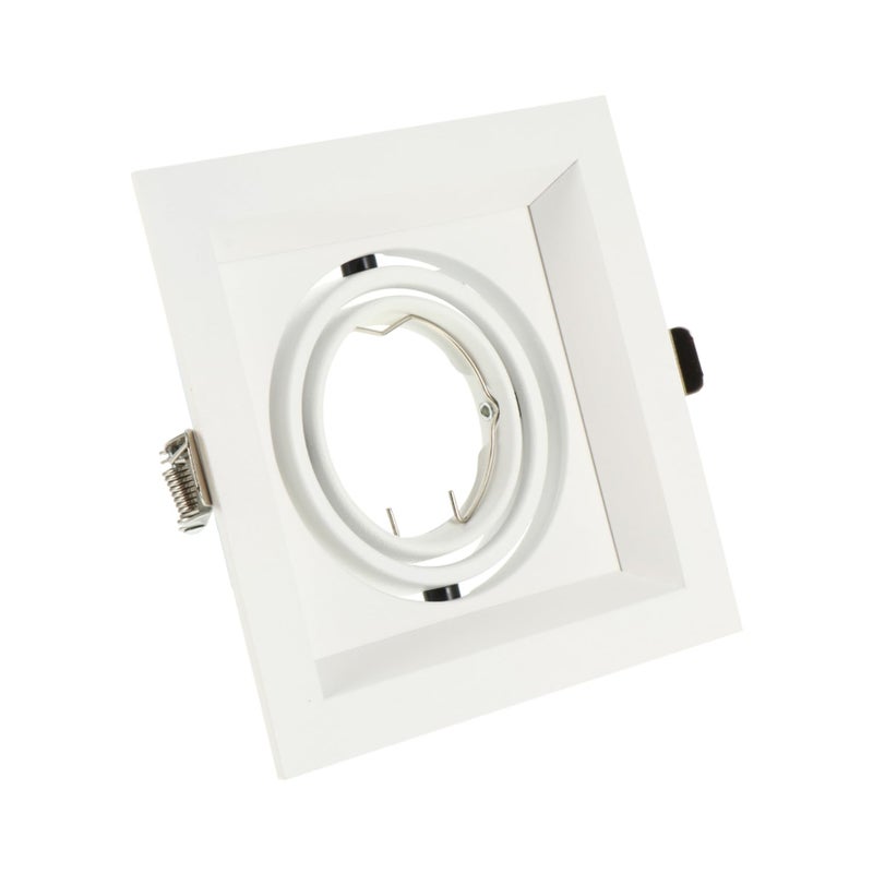 Recessed Ceiling Light Mounting Frame with White Trim Ring for Easy Installation - Image 2