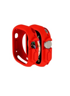 Generic Replacement Silicone TPU Case Cover Compatible with Apple Watch Ultra 49mm Shockproof Anti-Scratch Full Body Protection 