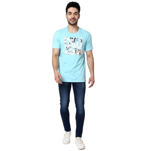Spykar Men's Super Skinny Low Rise Jeans Mid Blue - Image 3