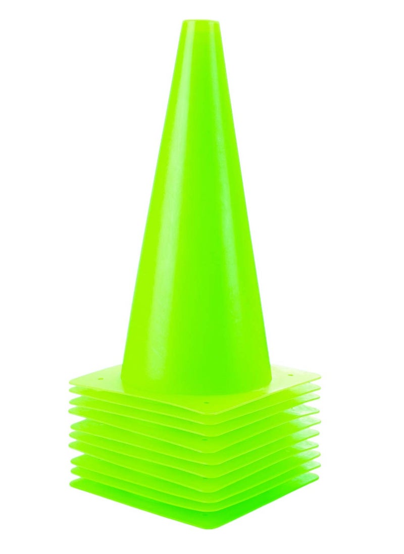 Spall 18cm" Sports Cones  Plastic Traffic Training Cones, Training for Basketball, Football, Skateboarding Practice - Obstacle Course for Indoor and Outdoor Party Events  - Image 3