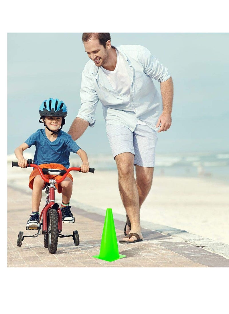 Spall 18cm" Sports Cones  Plastic Traffic Training Cones, Training for Basketball, Football, Skateboarding Practice - Obstacle Course for Indoor and Outdoor Party Events  - Image 5