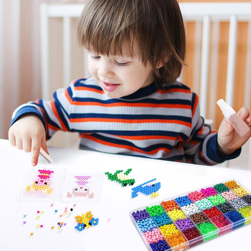 Liangding Non-Iron Fuse Beads Kit - 4400 pcs 32 Color Beads for Craft for Girls and Boys Age 4-12 Year Old, 5MM Melty Beads Set, Iron Beads Christmas Birthday Gift - Image 4
