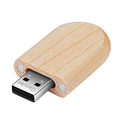 GARRULAX USB Flash Drive, Wooden 8GB / 16GB / 32GB USB2.0 USB Memory Stick Date Storage Pendrive Thumb Drive(64GB, Ellipse Maple) - Image 4