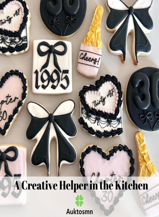 Auktosmn Vintage Heart Cake Cookie Cutter - 3.7 Inch - Stainless Steel - Dishwasher Safe - Perfect for Baby Shower, Birthday, Wedding, and Holiday Cookies - Image 4