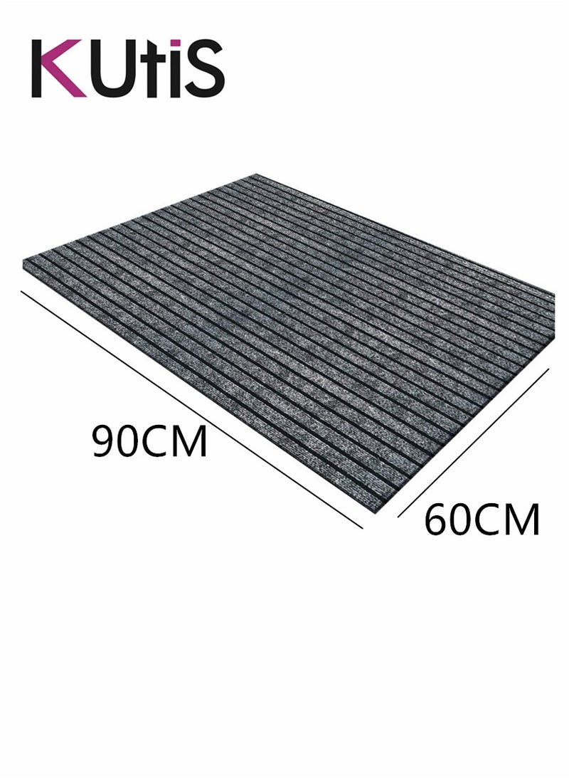 1 Piece Non Slip Rug Line Design Quickly Absorbs Water Cut Adjustable 90 x 60 cm