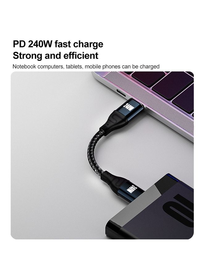 بيوينتي PD 240W Type-C to Type-C Fast Charge Data Cable, Length:0.5m - Image 3
