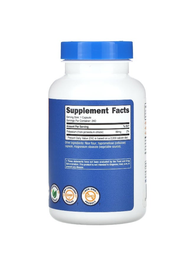 Nutricost, Potassium, 99 mg, 240 Capsules - Image 2
