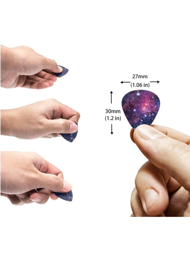 Generic KEIAHUAN Colorful Guitar Picks Thickness Celluloid Guitar Pock for Bass, Eletric, Acoustic Guitars Medium 0.96mm  - Image 2