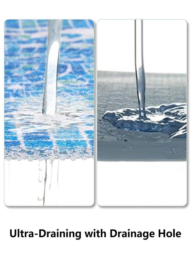 Yonala Square Shower Mat, Yonala 24 x 24 Inch Stylish Non Slip Shower Mats for Inside Shower, Soft Trimmable PVC Loofah Anti Slip Shower Mat, Fast Drying Shower Floor Mat for Bathroom, Home, Bath Tub - Image 5