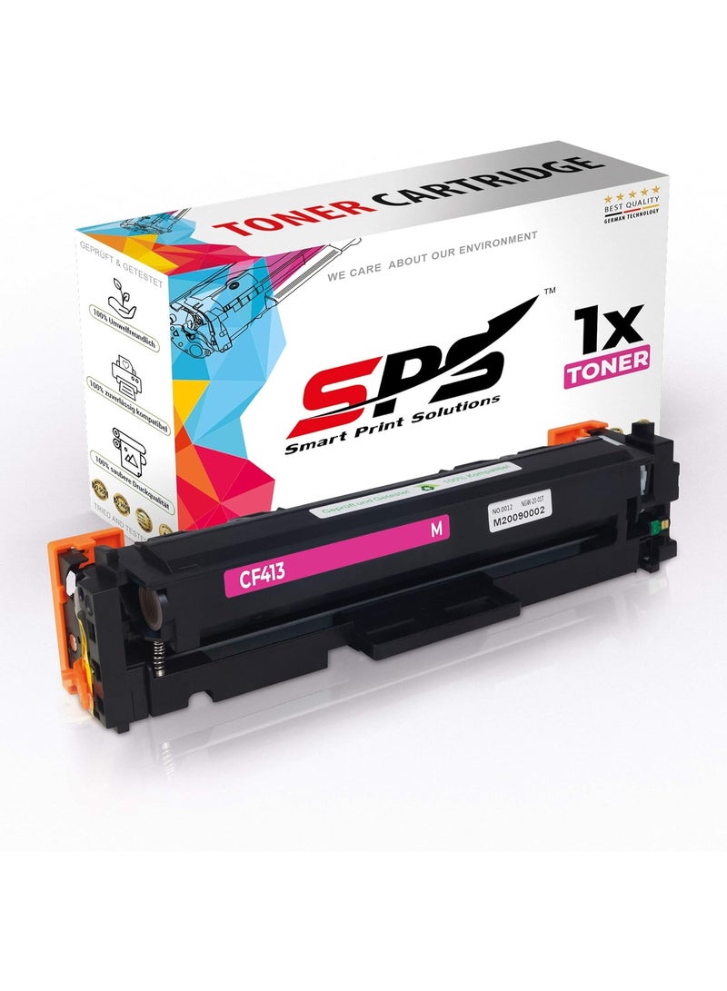 Smart Print Solutions SPS Compatible Toner Cartridges for HP - CF413A 410A | 1x Magenta | Yield upto 2,300 Pages - Image 1