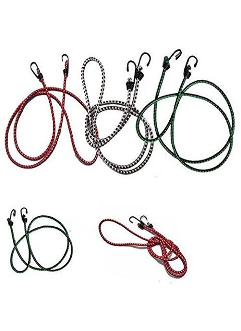 Superior High Strength Elastic RopeBungee Cord for Hanging Clothes Tying Behind Bikes 4 ft Assorted Colour
