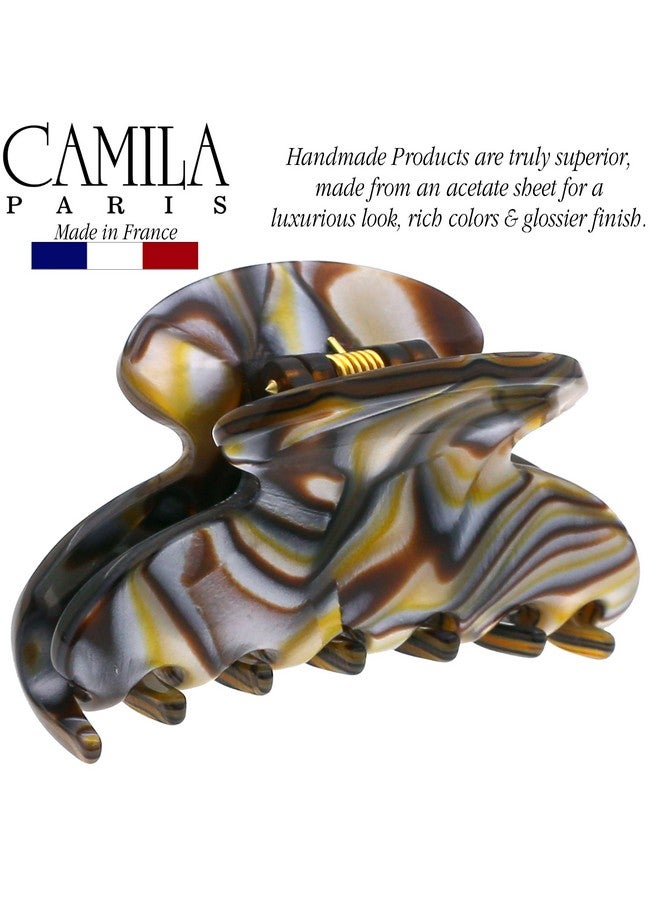 CAMILA Paris Cp3061 French Hair Clip For Women Handmade Onyx Small Girls Hair Claw Clips Jaw Durable Styling Hair Accessories For Women Strong Hold No Slip Grip Made In France - Image 4