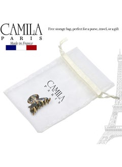 CAMILA Paris Cp3061 French Hair Clip For Women Handmade Onyx Small Girls Hair Claw Clips Jaw Durable Styling Hair Accessories For Women Strong Hold No Slip Grip Made In France  - Image 5